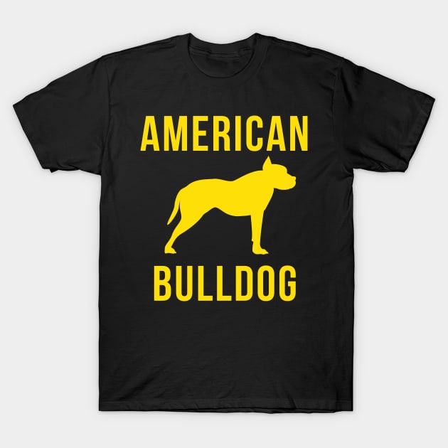 American Bulldog Design T-Shirt by greygoodz